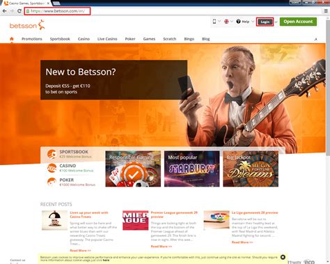 betsson casino login